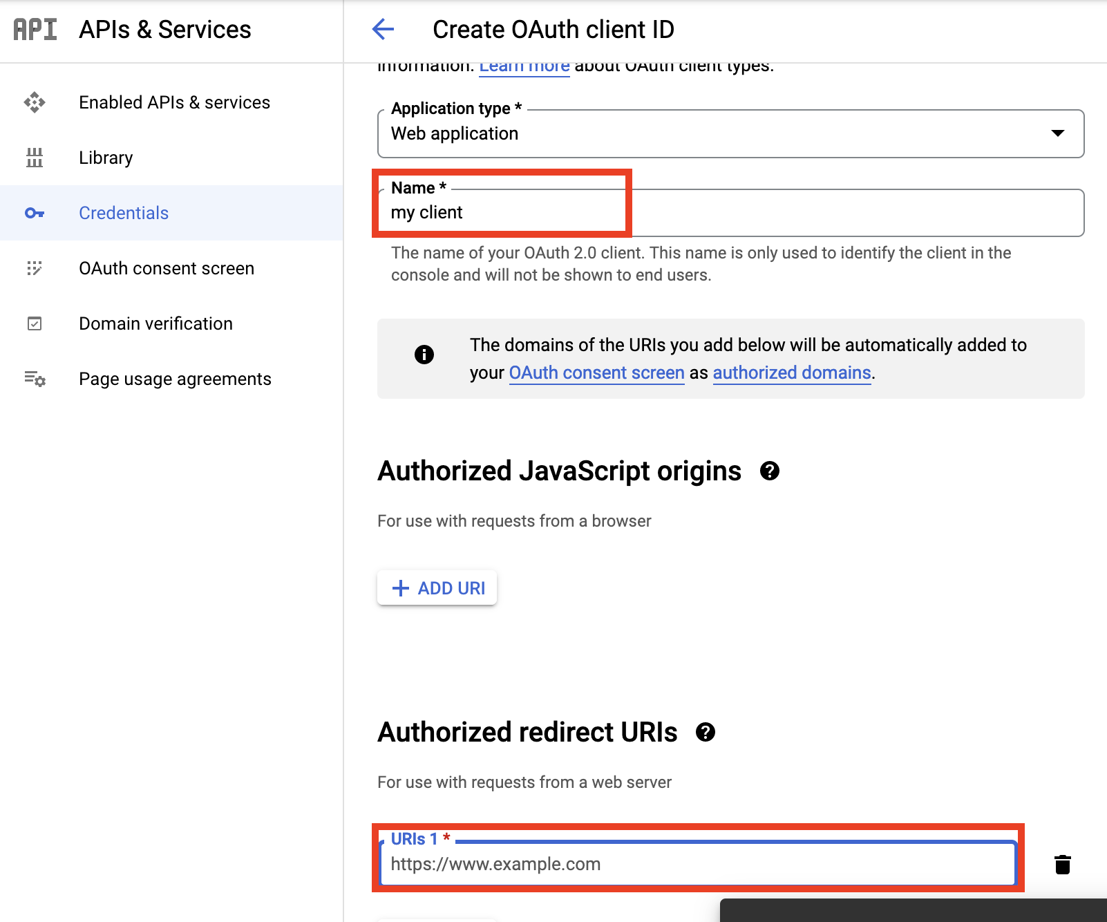 Configure the client